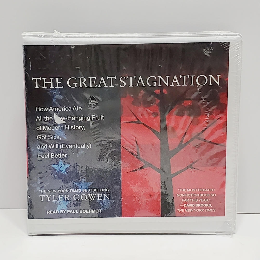 CD Audio Book The Great Stagnation By Tyler Cowen Unabridged 2011  NEW